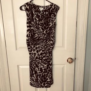 Motherhood maternity leopard print dress
